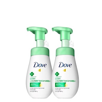 Dove多芬氨基酸洗面奶抗痘控油水润温和洗面清洁洁面160ml*2 临期