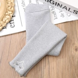 Утепленные леггинсы, детские серые зимние штаны, в западном стиле