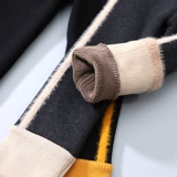 Флисовые бархатные демисезонные леггинсы, детские удерживающие тепло штаны, детская одежда, увеличенная толщина, высокая талия