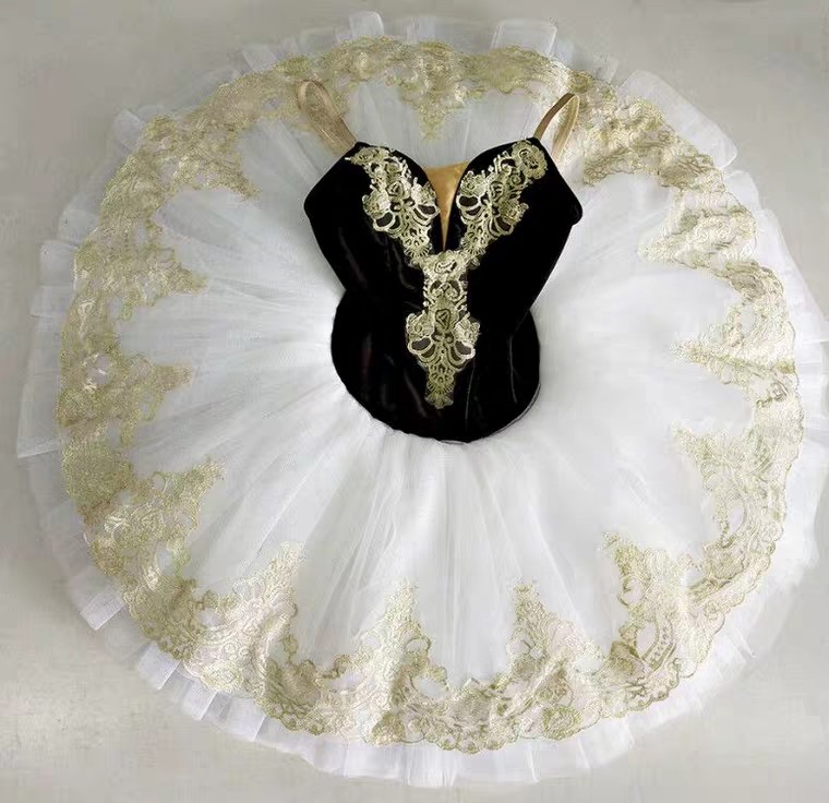 New children's female black ballet skirt Little Swan performance TUTU skirt Sleeping Beauty performance costume stage costume