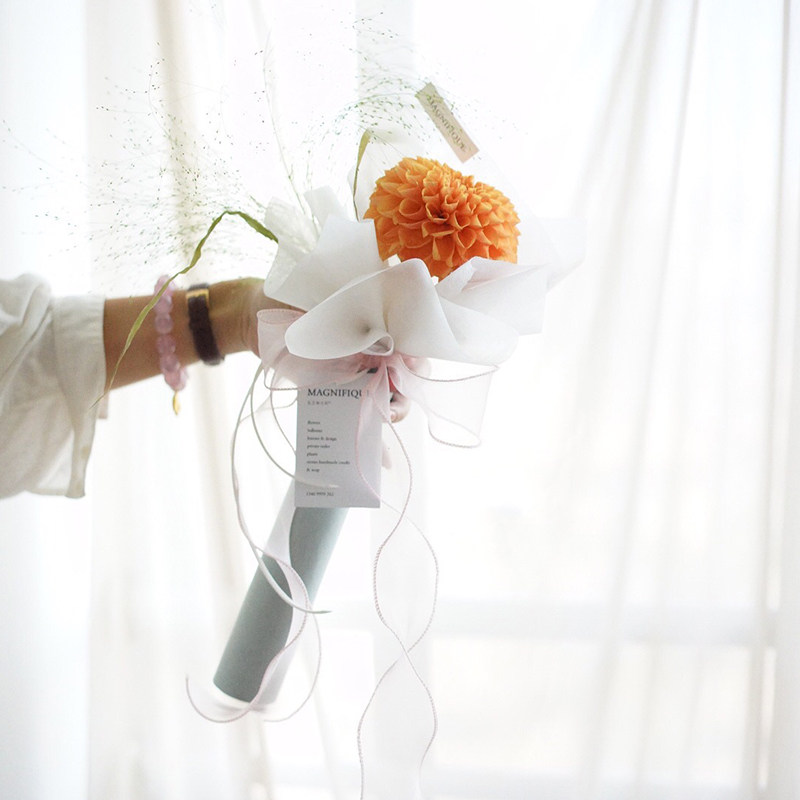 Fish Tail Yarn With South Korea Imported Copylace Yarn With Floating Flowers Packaging Material Hand Holding Lace Ribbon