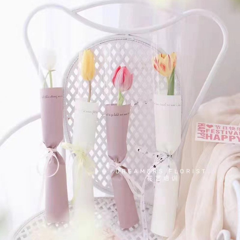 Flower Clothes Goddess Single Flower Bag Single Rose Packaging Bouquet Package Bag Multiple Flower Branches