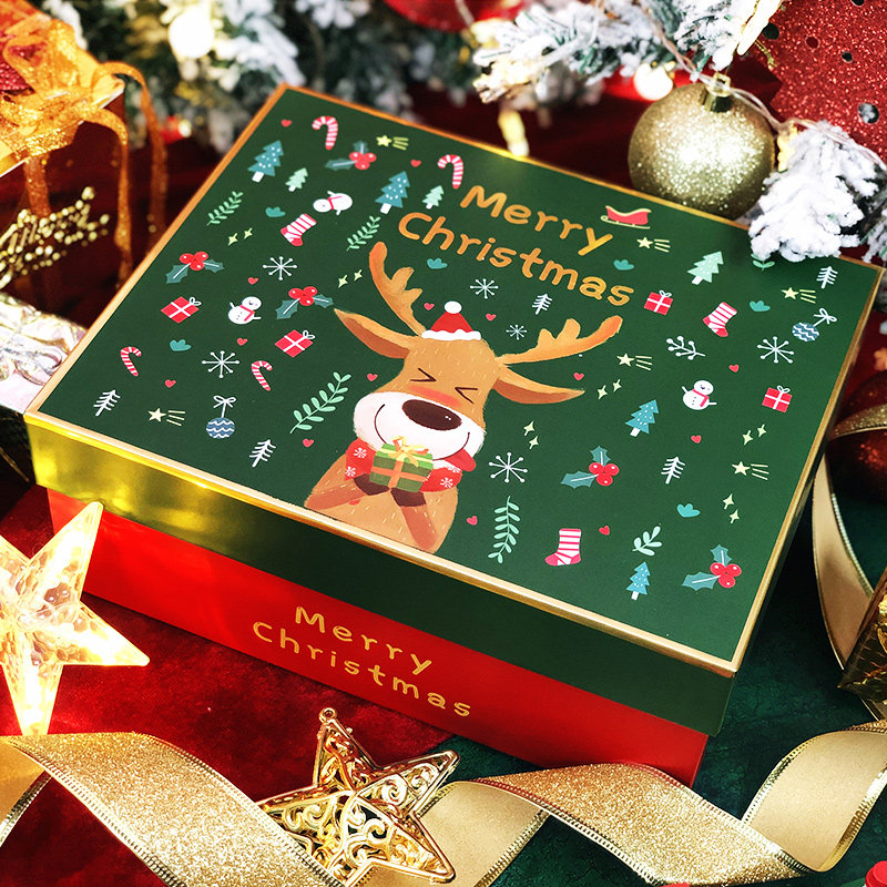 Christmas gift box box wrapping box ins wind Christmas Eve gift gift box large creative exquisite Korean version empty box