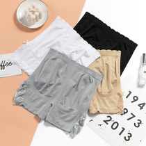 Safety pants anti-walking summer thin mode can wear pure cotton large-scale high waist bottle lace three-pants