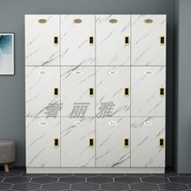 Wooden wardrobe barber shop storage cabinet gym yoga studio Beauty Salon Salon cabinet locker with lock