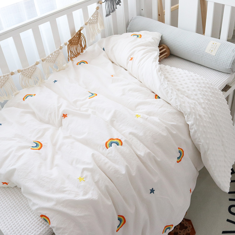 Baby small quilt pure cotton autumn and winter bean blanket quilt cover can be torn and washed all four seasons General baby Children's kindergarten quilt