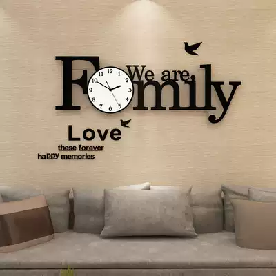 Modern simple atmospheric personality creative fashion Nordic clock wall clock living room home bedroom art decorative clock