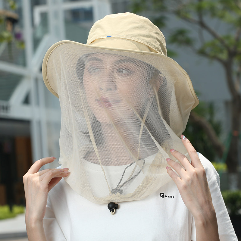 Summer Outdoor Workhat Children Beekeeper Sunscreen Hat Countryside Work Wearing Sunhat Anti Mosquito Net Hood Veil