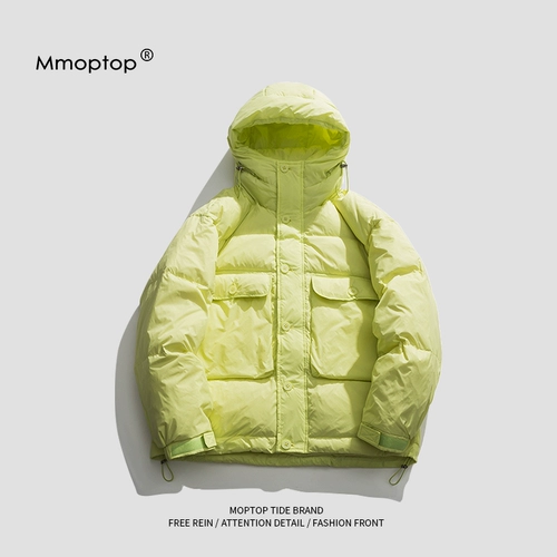 Зимняя толстовка с капюшоном, брендовый пуховик, удерживающая тепло цветная куртка для влюбленных