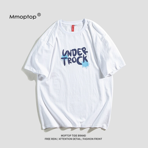 MMOPTOP Tide, футболка с коротким рукавом, модная хлопковая парная одежда для влюбленных, в американском стиле