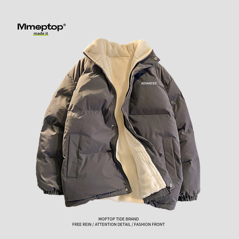 Mmoptop lamb duvet down cotton clothes men's new winter cotton padded jacket man's big code Chauer cotton clot jacket man-Taobao
