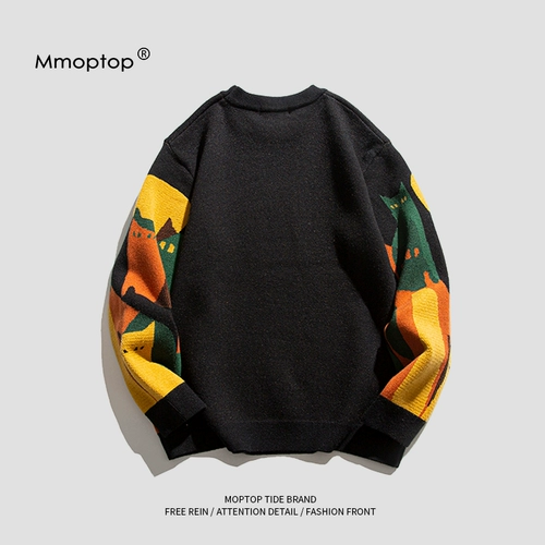 Мужской демисезонный свитер, демисезонная трикотажная парная одежда для влюбленных, куртка, круглый воротник