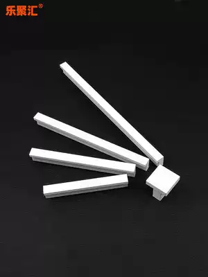 White cabinet door handle long strip wardrobe whole cabinet sliding door drawer L-shaped handle Nordic modern simplicity