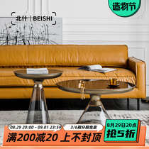 Nordic Tea Table Living Room Home Ins Round Sofa Edge A Few Metal Rear Now Light Lavish Glass Round Table High And Low Combinations