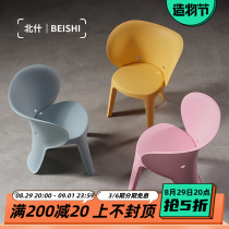 North Sh Child Elephant Chair Home Backrest Baby Dining Chair Kindergarten Color Cartoon Cute Plastic Swap stool