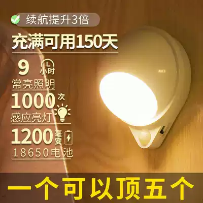 Buried light intelligent light control Night Light Automatic Person walking light off induction light stair aisle light stair person come light on plug-in at night