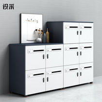 Office furniture filing cabinet data Cabinet with lock wooden wall Office Office short cabinet staff Cabinet locker