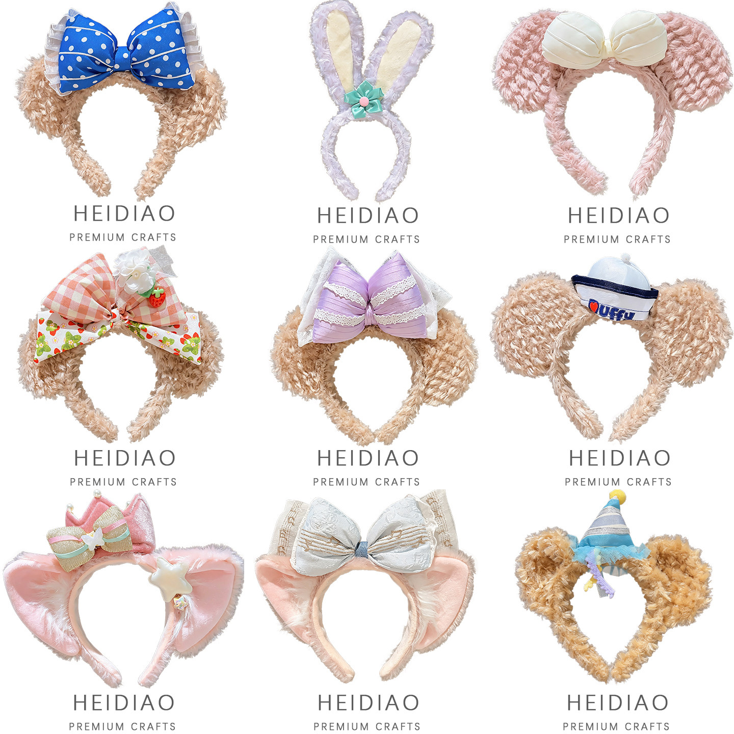 Autumn/Winter Plush Duffy Birthday Hat Headband Cute and Funny Women's Headband Washing Face Photo Taking Disney-themed Hair Clip