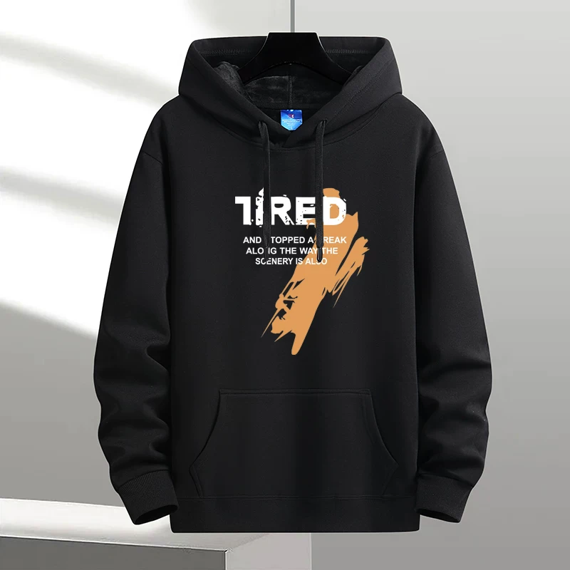 Худи, теплая куртка, комплект, термобелье, худи, утолщённый слой, oversized, для любимой/любимого