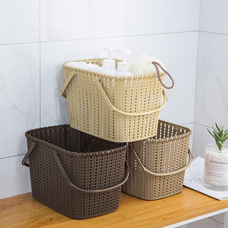 Bathing basket Portable containing basket Bathroom Bath with small containing basket Miscellaneous Tabletop Toy Plastic containing basket