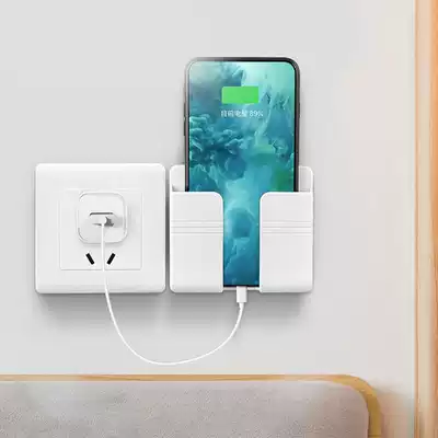 Remote control storage box non-perforated TV air conditioner Wall wall hanging wall type bedside mobile phone rack rack rack rack