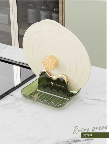 轻奢锅盖架厨房台面支架置物架锅盖放置器多功能放锅盖锅铲神器