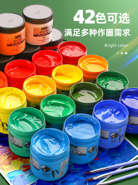 Marley Brand 100M/Bottle Acrylic Paint Set, Non-Toxic DIY Wall Painting Paint for Children, Waterproof and Sun-Resistant, Gold, White, Stone DIY Texture Painting Acrylic Painting Tool Set