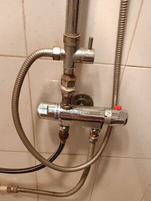 Accessories Shangshui old-fashioned water split simple thermostat water heater solar thermostatic mixing valve valve household shower