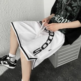 Баскетбольные летние тонкие шелковые шорты, быстросохнущие штаны для отдыха, в американском стиле, оверсайз