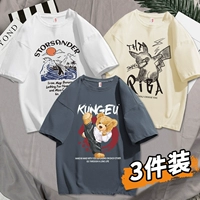 [3 части] кунг -фу Медвежник Grey+Piqiu Abricot+Wave White