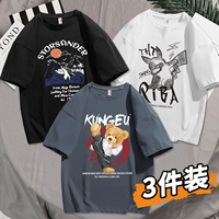 [3 части] кунг -фу Медвежник Grey+Piqiu White+Wave Black