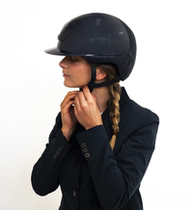 Italian KASK equestrian helmet KOOKI Black Shine
