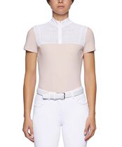 Post Equestrian Equestrian CT women competition training short sleeve Perforated Yoke And Collar S
