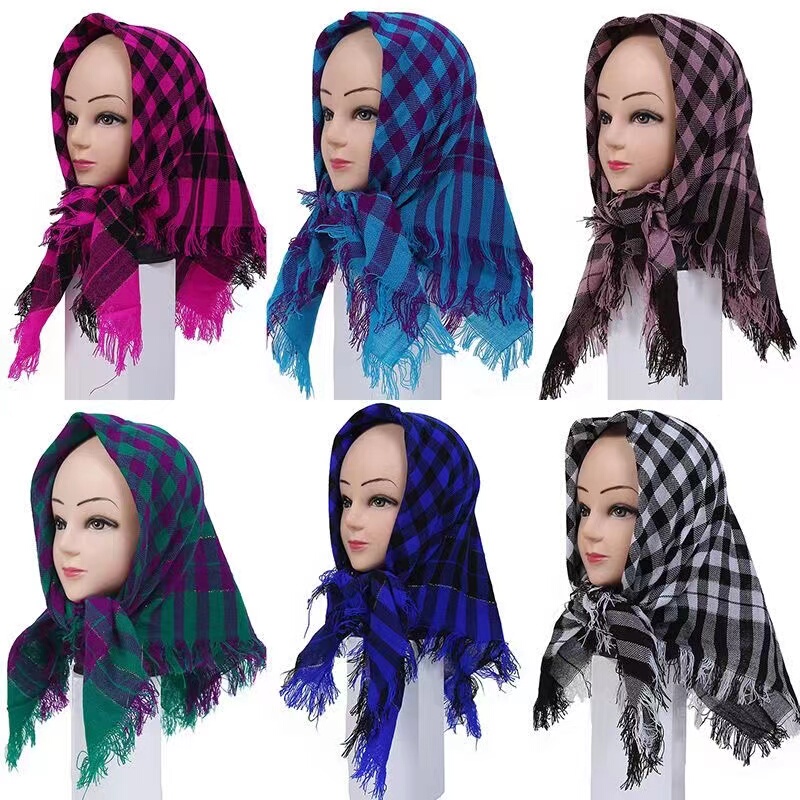 Middle-Aged and Elderly Women's Headscarf, Rural Women's Headscarf for Working in the Fields, Performance Square Scarf, Northeastern Mother, Elderly Grandmother, Square Checkered Pattern Middle-Aged and Elderly Women's Headscarf, Rural Women's Headscarf for Working in the Fields, Performance Square Scarf, Northeastern Mother, Elderly Grandmother, Square Checkered Pattern