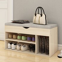 Entering the door changing shoes stool storage door assembly wearing shoes storage shoe rack two-story shoe cabinet
