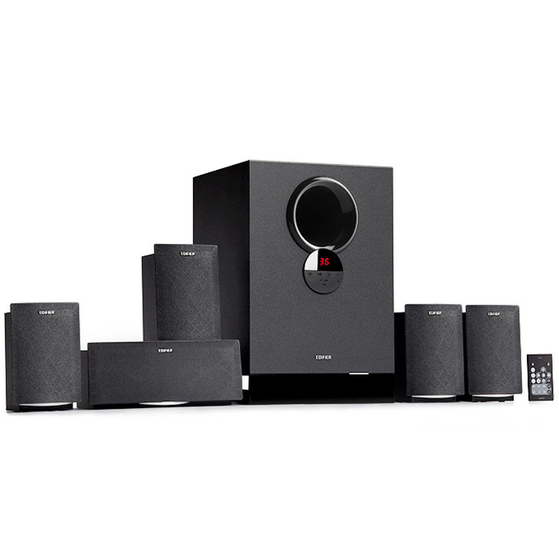 Edifier rambler R501BT computer audio 5 1 surround wireless bluetooth can be connected to TV set box DVD karaoke can be plugged into U disk SD card home remote control screen display