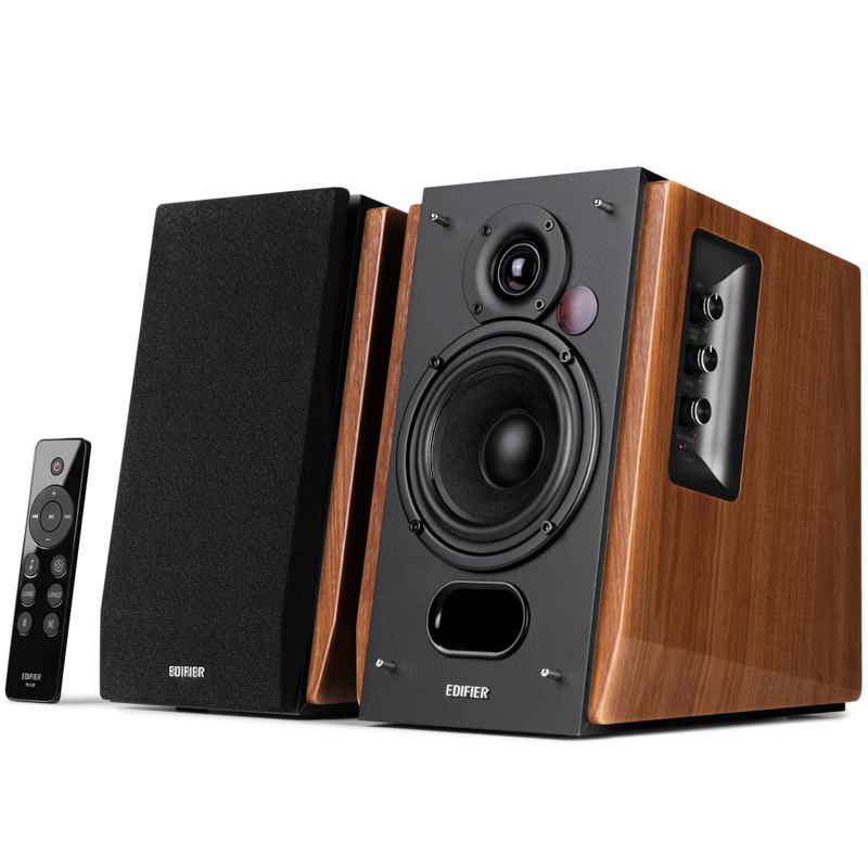 Edifier R1700Bt+ Desktop 2.0 Bluetooth Computer Speakers Wooden Audio Hifi-Quality Sound for Living Room Tv