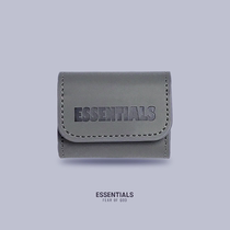 FOG grey Applicable airpods protective sleeves pro Europe and America Tide Cards 2 3 Generations Apple Bluetooth Headphone Leather Cover Softshell