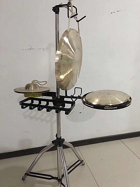 Gong stand one dozen three copper shelf 1 meter 3 stainless steel performance gong shelf drama percussion gong cymbal stand