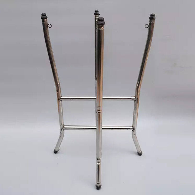Xiangyang drama 5-6 inch half war drum frame ferret frame stainless steel drum frame folding drum rack hall drum rack