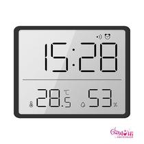 Digital creative desktop alarm clock refrigerator wall hanging magnetic sticker #large screen electronic watch electronic clock temperature and humidity simple
