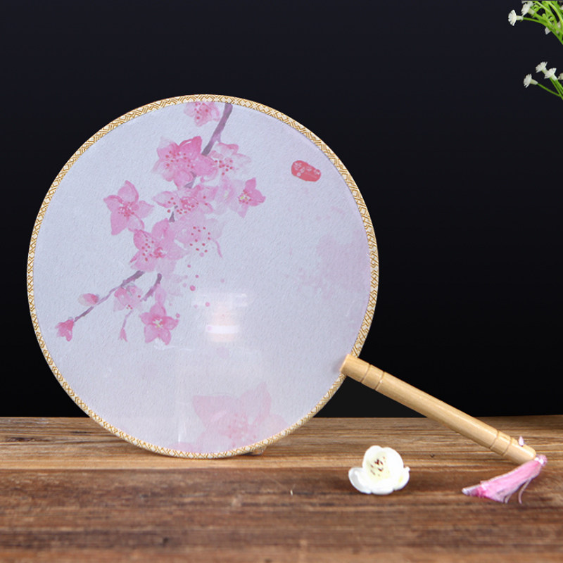 Hanfu Fan Ancient Streaming Su Round Fan Ancient Dress Superfairy Girl Hanfu Accessories Dancing Fan Show Bifacial Group Fan