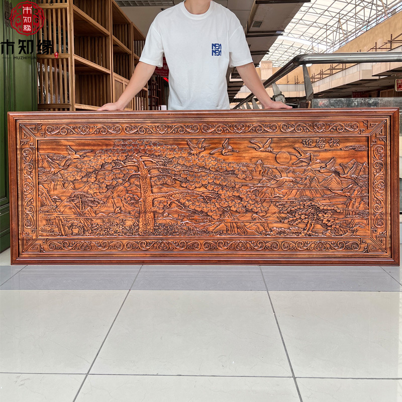 Dongyang Wood Carving Solid Wood Plaque Chinese-Style Living Room Sofa Background Hanging Screen Camphor Wood Relief Crafts Eight Horses of Valor Dongyang Wood Carving Solid Wood Plaque Chinese-Style Living Room Sofa Background Hanging Screen Camphor Wood Relief Crafts Eight Horses of Valor