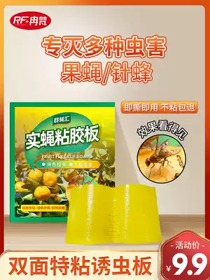Melon and fruit fly lure sticky board Yellow board double-sided armyworm board lure board Needle bee glue board Fruit fly trap trap sticker