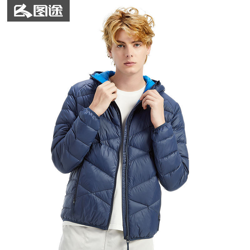 Pictured outdoor Acorm down for autumn and winter for men and women Thickened Warm Anti-Chill Windproof Jacket Lian Hat Sportswear