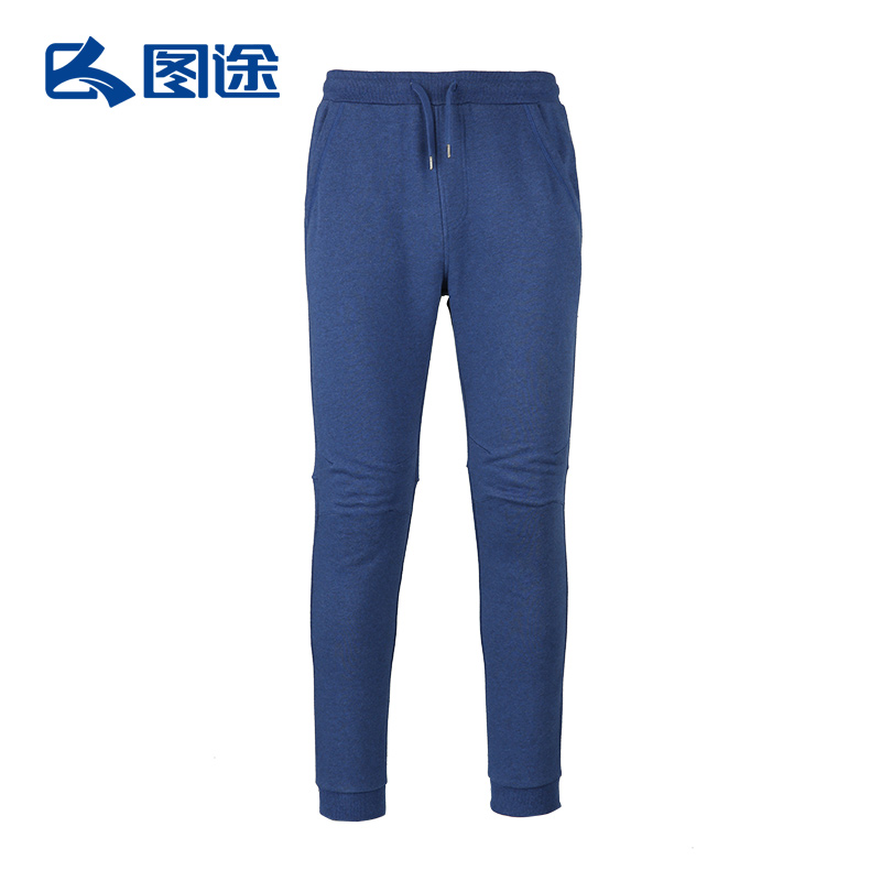 Pictured outdoor autumn and winter Senselead men's close-up knit long pants windproof and warm and velvety sports casual pants