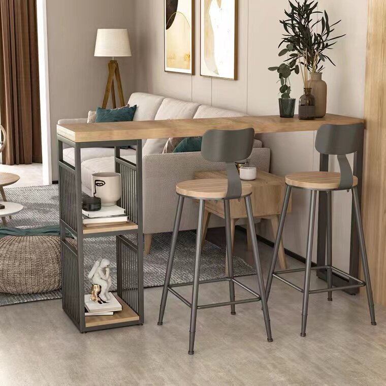 Window Bar Table HouseHostel Soliwood Kitchen Table Narrow Living Room Bar Bar Table