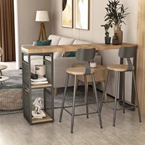 Close by window sill Desk Domestic solid wood Kitchen Island Terrace Table Narrow Living Room Partition Balcony Bar Terrace table by wall one-piece