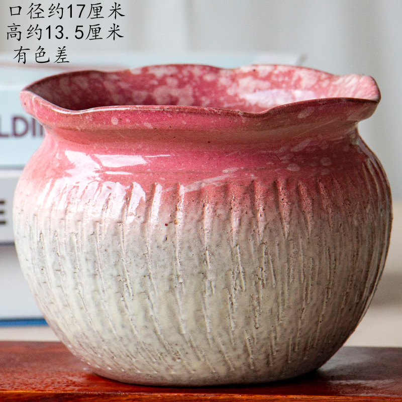 Wining the old running high pot through pockets tao meat the plants flower pot, purple clay ceramic POTS wholesale