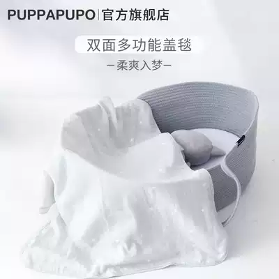 PUPPAPUPO Japanese newborn thin double-sided cotton gauze cover blanket summer cool quilt coated baby stroller cover